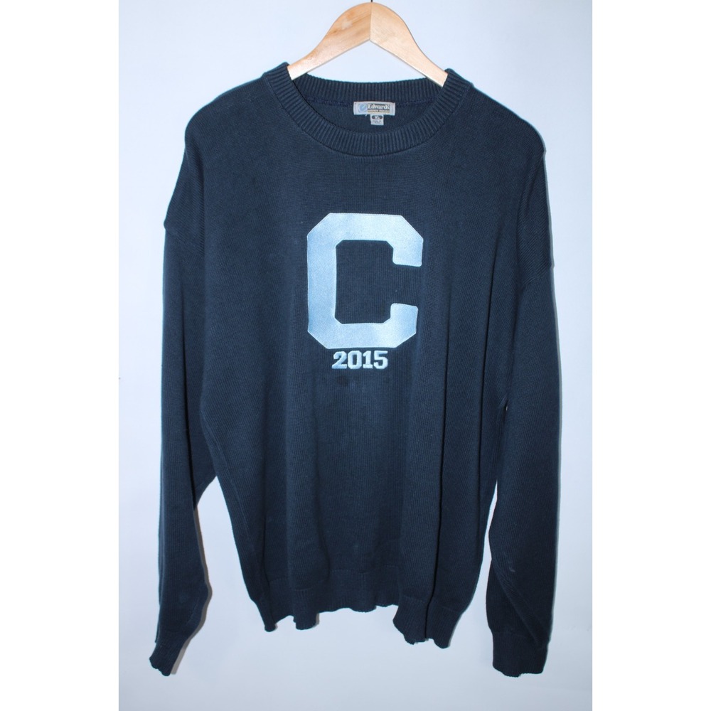 Columbia University Men's XL Navy Blue Embroidered 2015 Sweater Made in USA
